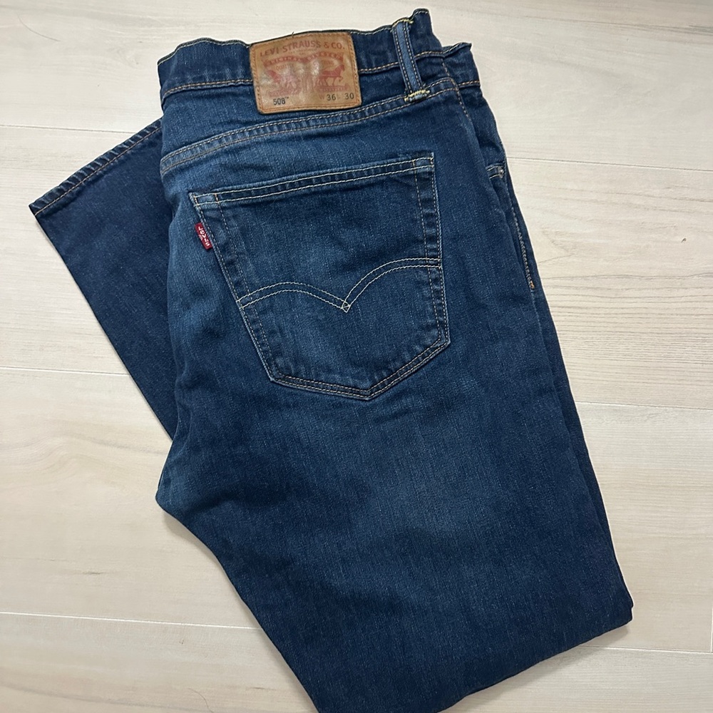 Levi's 508 Men's Dark Indigo Straight Jeans